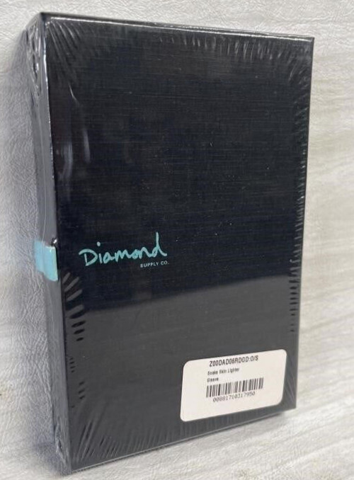 Diamond Supply Co Red, Black & Gold Snakeskin Lighter Sleeve Holder – Gift Box