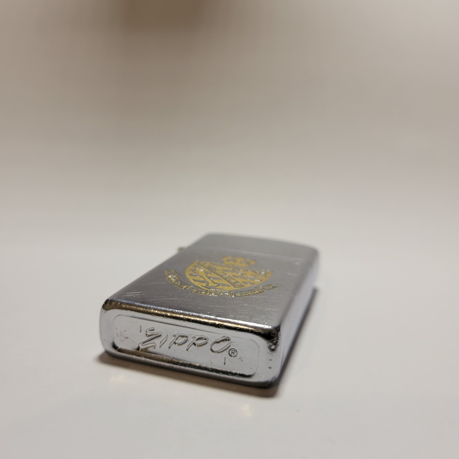 Memorial Advertising Vintage Zippo, Slim, Augusta College, 1972, *READ*