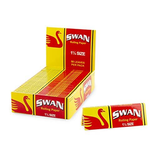 Swan Rolling Paper – 1 1/4 Size (1.25) Full Box of 25 Booklets