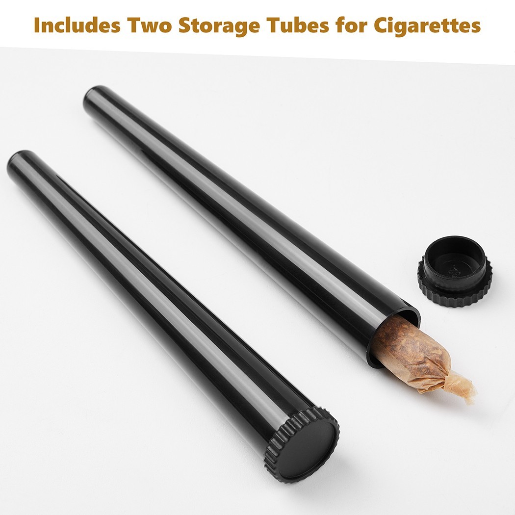 300Pack 1 1/4 Size W/Filter Tip Pre Rolled Cones with Cone Loader Stick and Tube