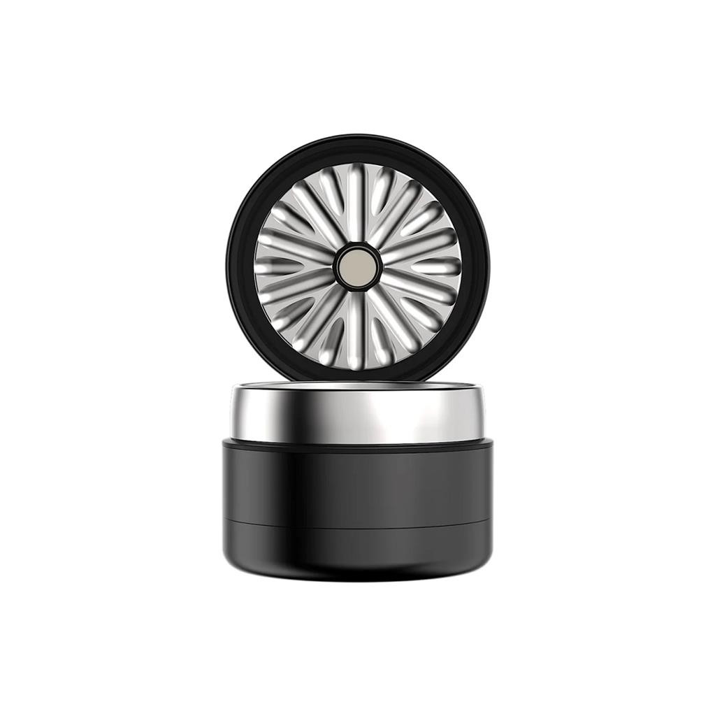 Flower Mill NEXT GEN PREMIUM 2.5″ Herb / Spice Grinder 4 Piece STAINLESS Series