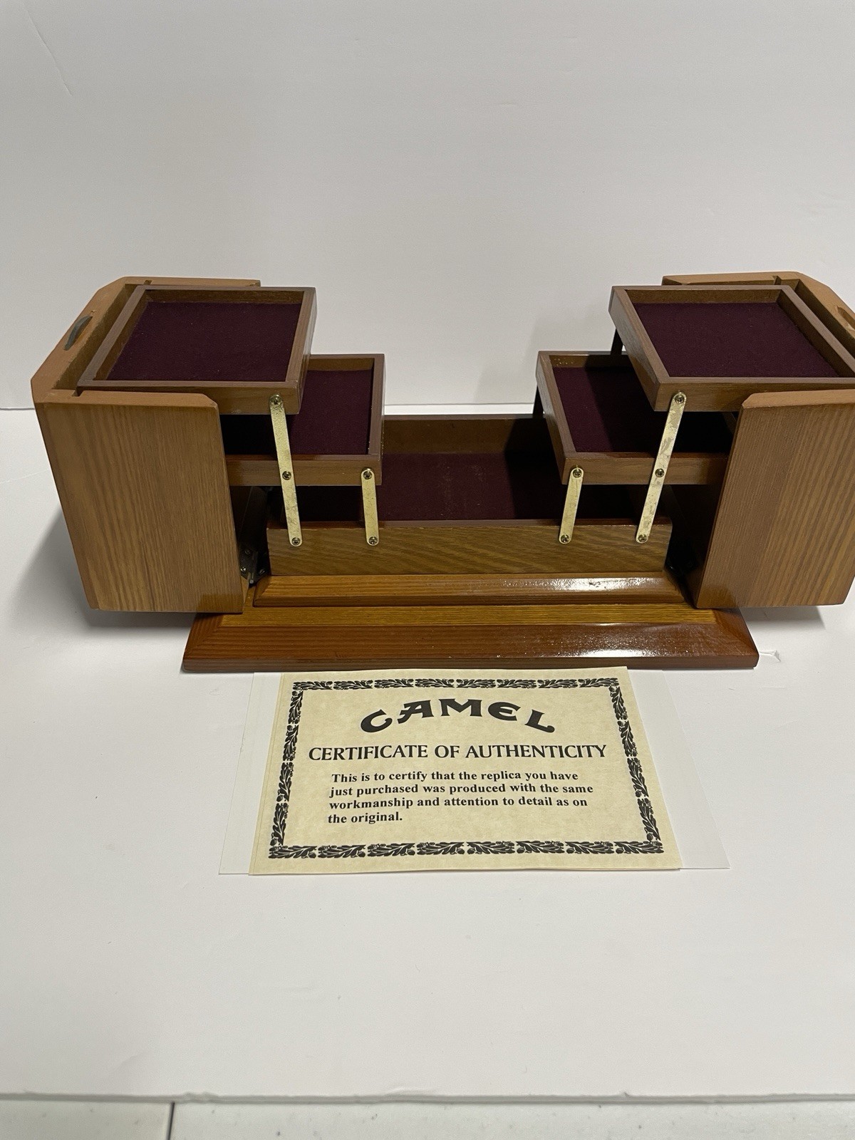 Camel Cigarette branded wooden Jewerly Box