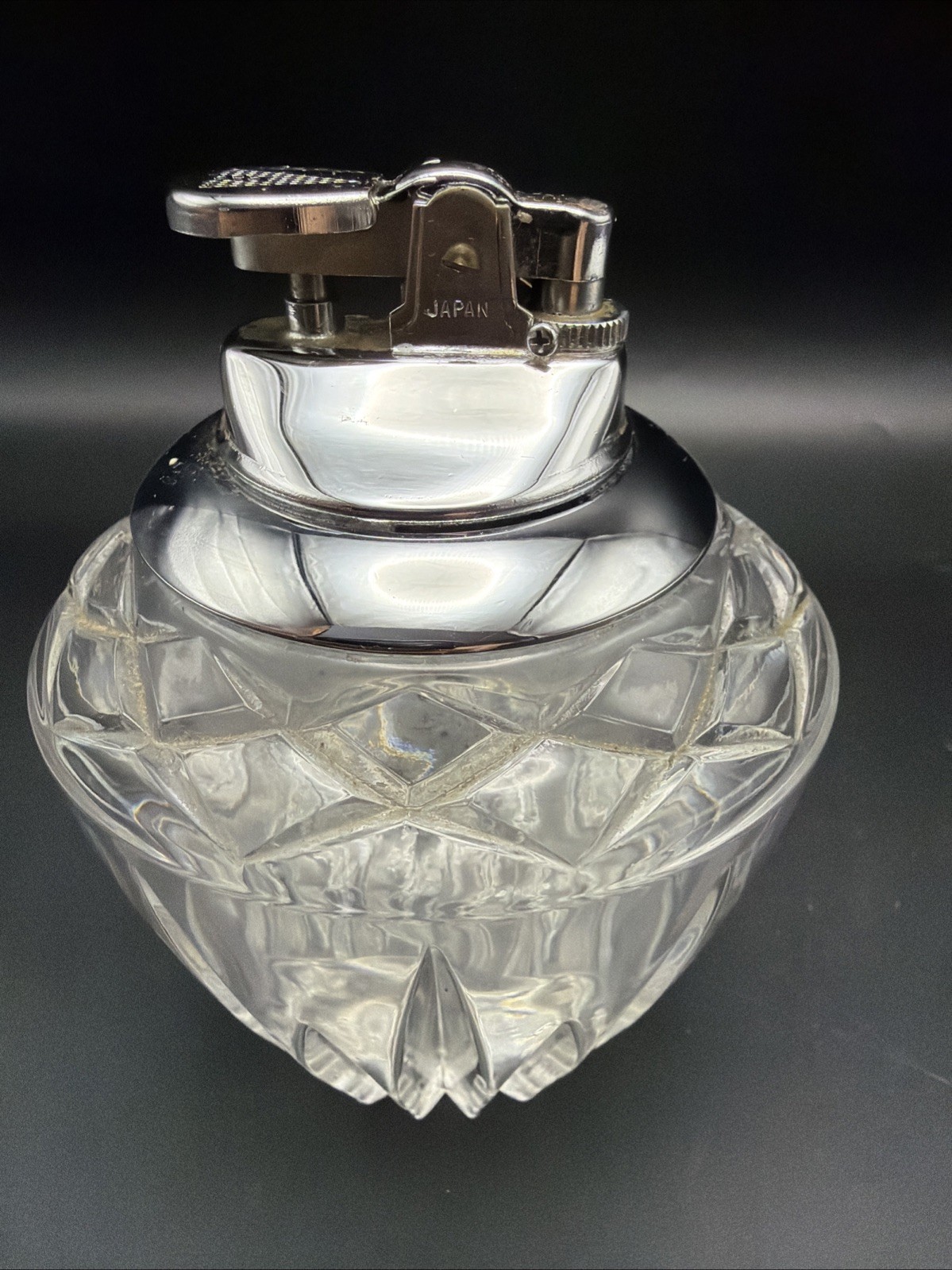 Vintage Princess House Leaded Cut Crystal Table Lighter Japan Royal Highlights