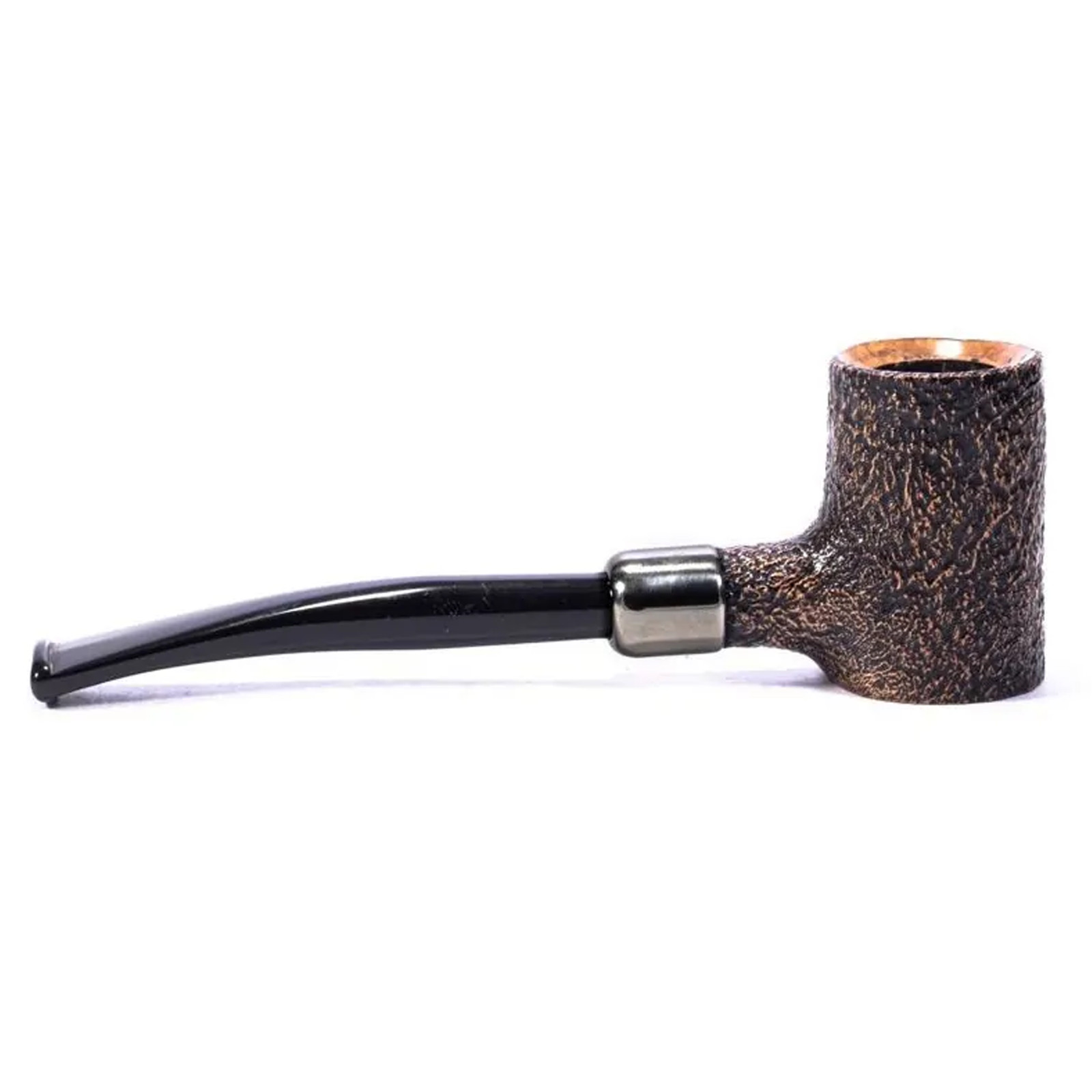 Peterson Arklow Sandblasted 701, Fishtail, 3mm, Sitting Poker Tobacco Pipe