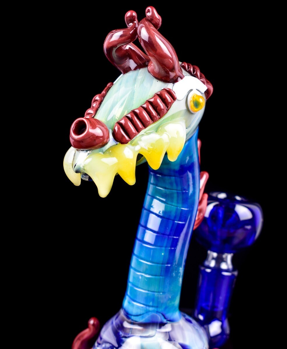 ALIEN Bong 9″ Monster Bong Glass Water Pipe Dragon Bong Bubbler COOL Bong *USA*