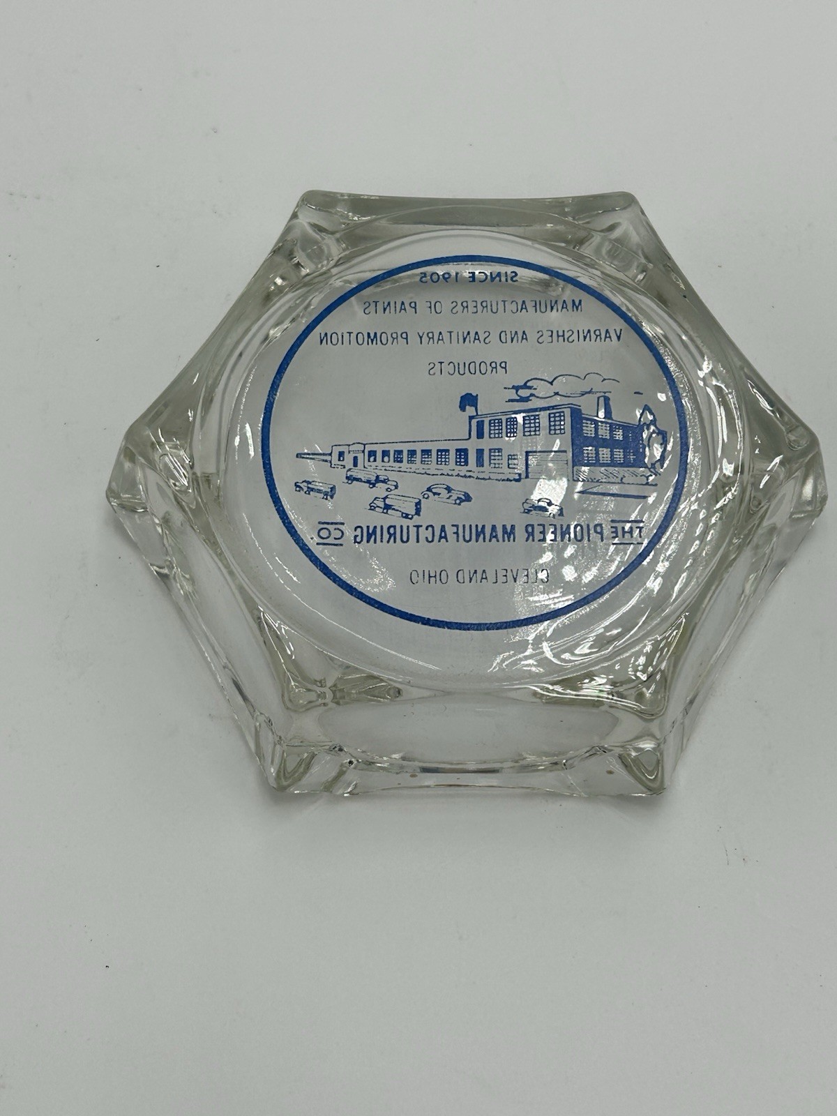 Vintage Marketing Ashtray The Pioneer Manufacturing Co. Cleveland Ohio OH
