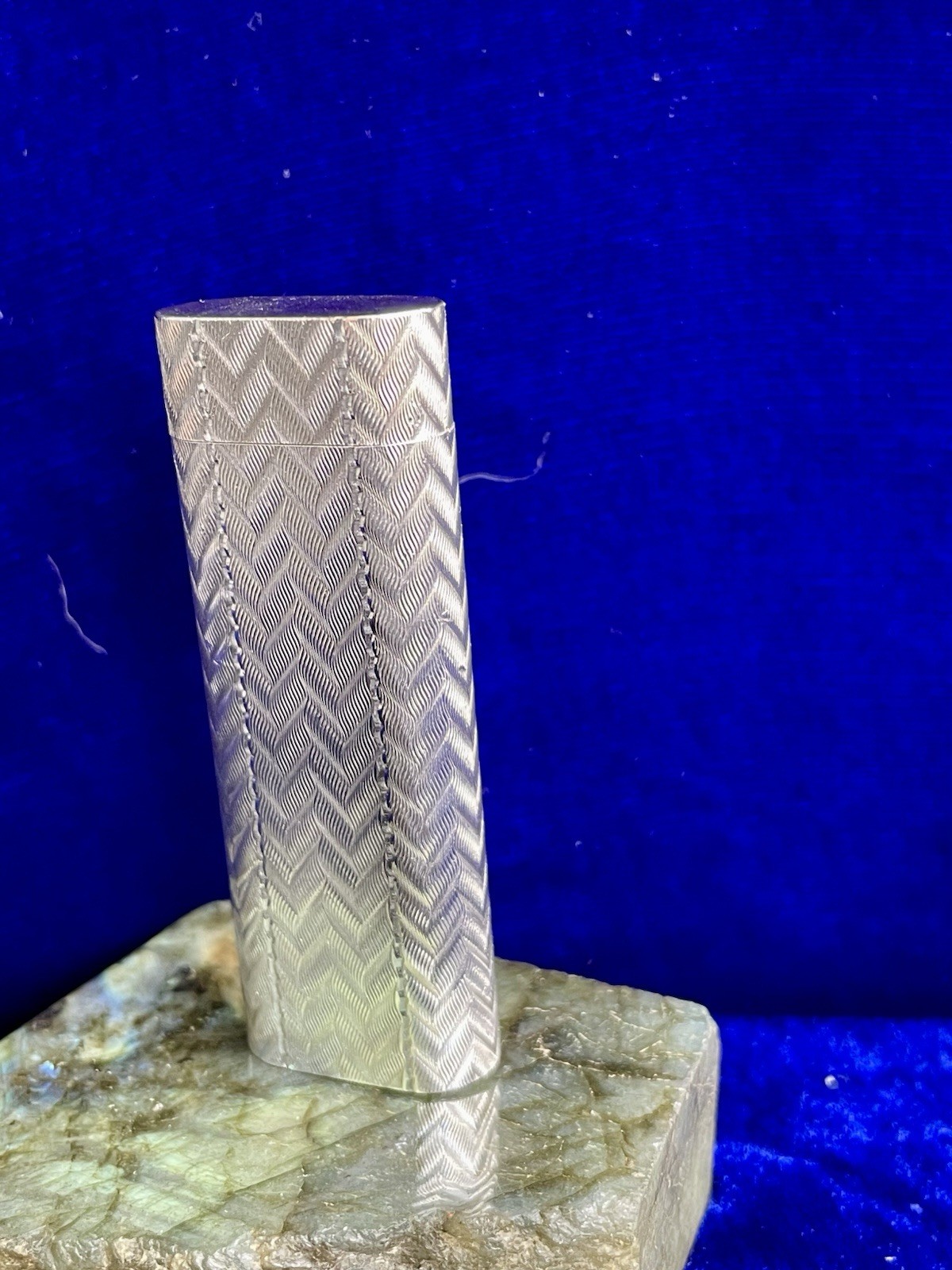 Cartier Lighter Vintage Silver Oval Very Good Condition Works Year Warranty