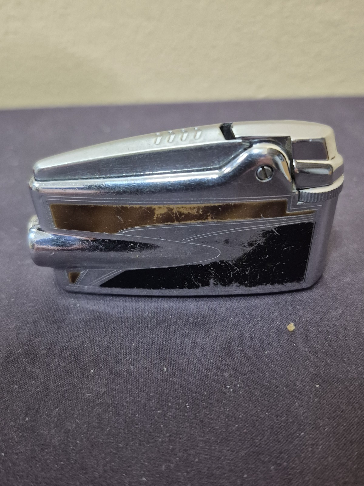 Vtg. Ronson Varaflame Premier Silver Lighter – Untested