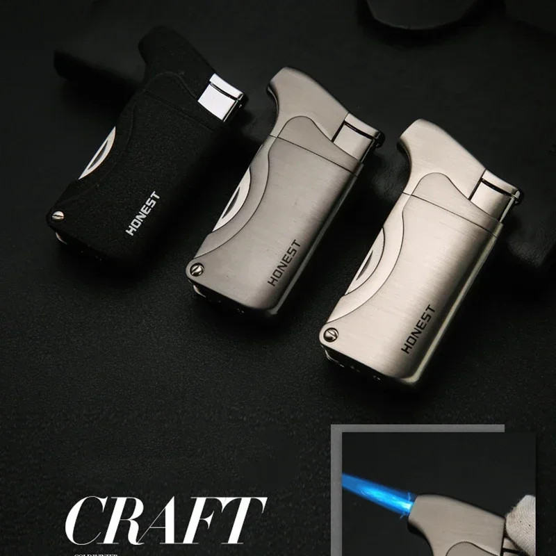 Multifunctional Cigar Lighter Windproof Jet Flame Butane Pipe Tool Portable