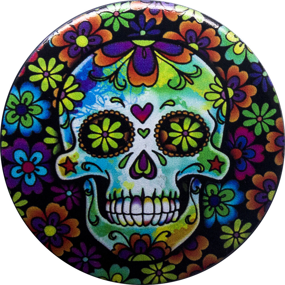 Portable Car Travel Cigarette Cylinder Candy Skull Ashtray Holder Cup LED Light