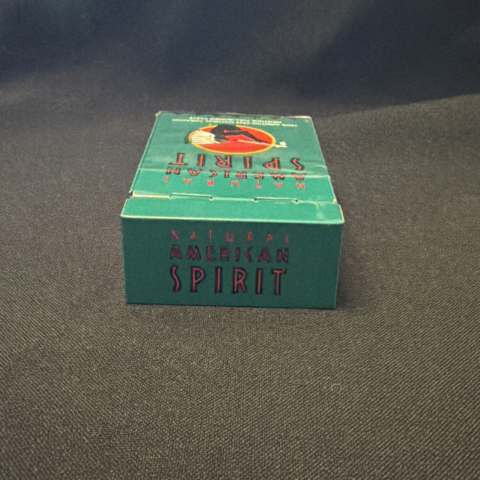 American Spirit Menthol Commemorative Pack Tin Dark Green Excellent Condition