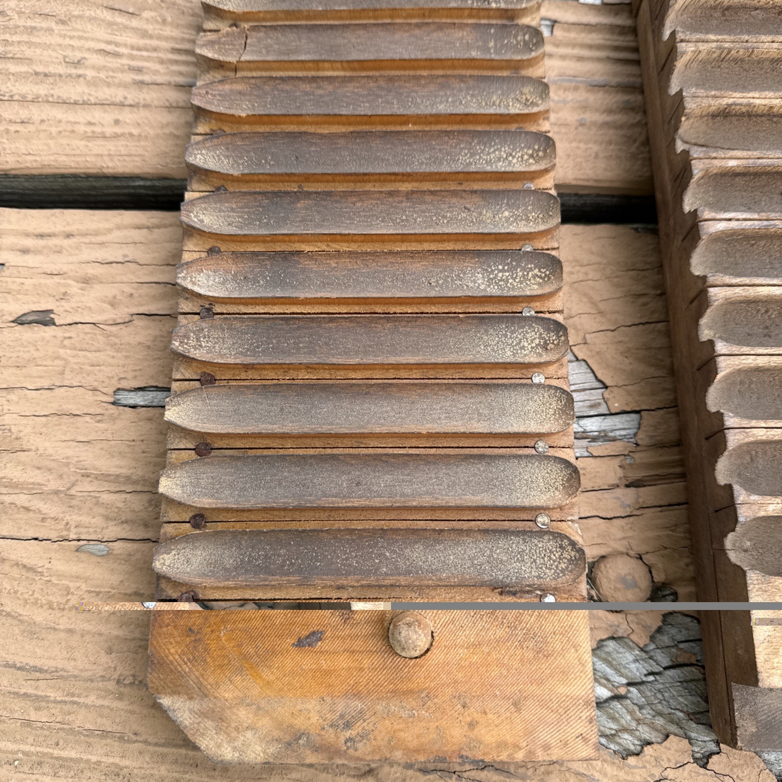 Vintage Wooden Tobacco 10 Cigar Mold Press Tool
