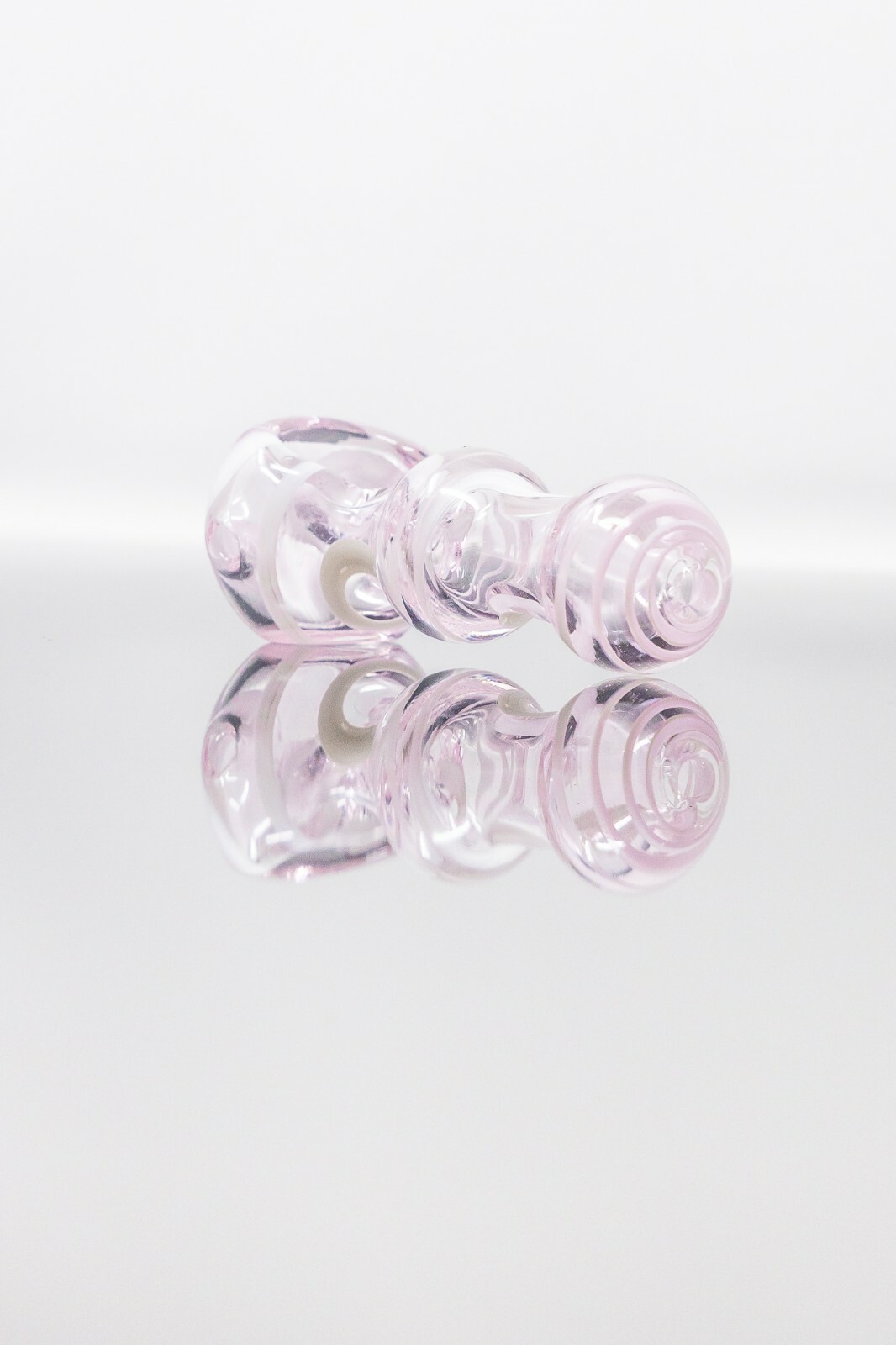 3.5″ Collectible TOBACCO Pink Zig Zag Glass Hand Smoking Pipe w/ Carb Hole