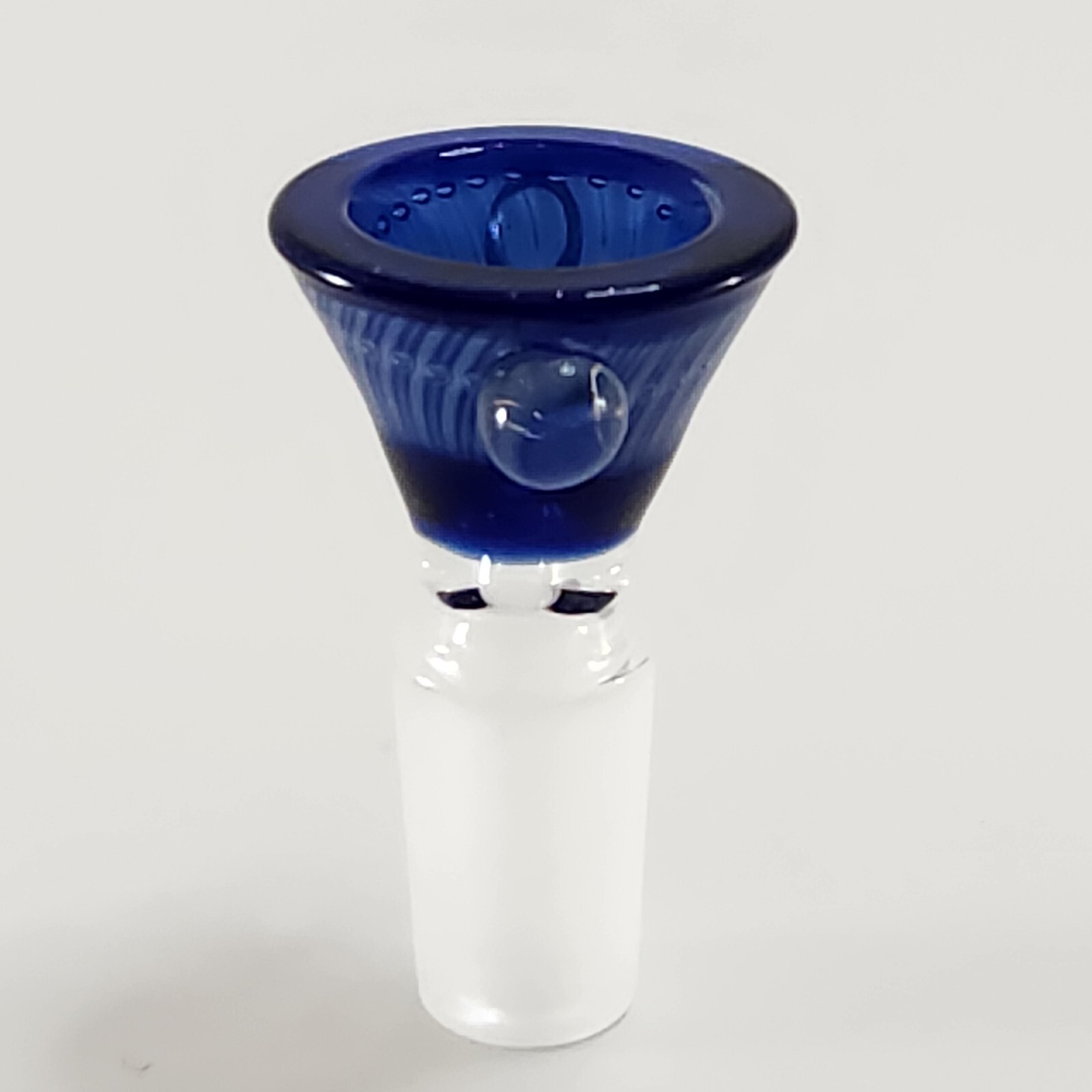 14mm Cool Unique BLUE Bubble Trap Replacement Hookah Slider Bowl Head Piece