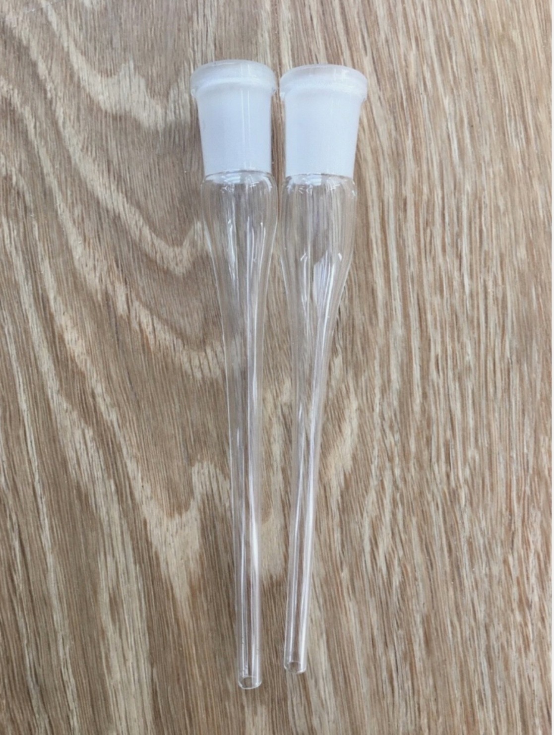 2 PC 6 Inch Glass Hookah Downstem 14mm Female