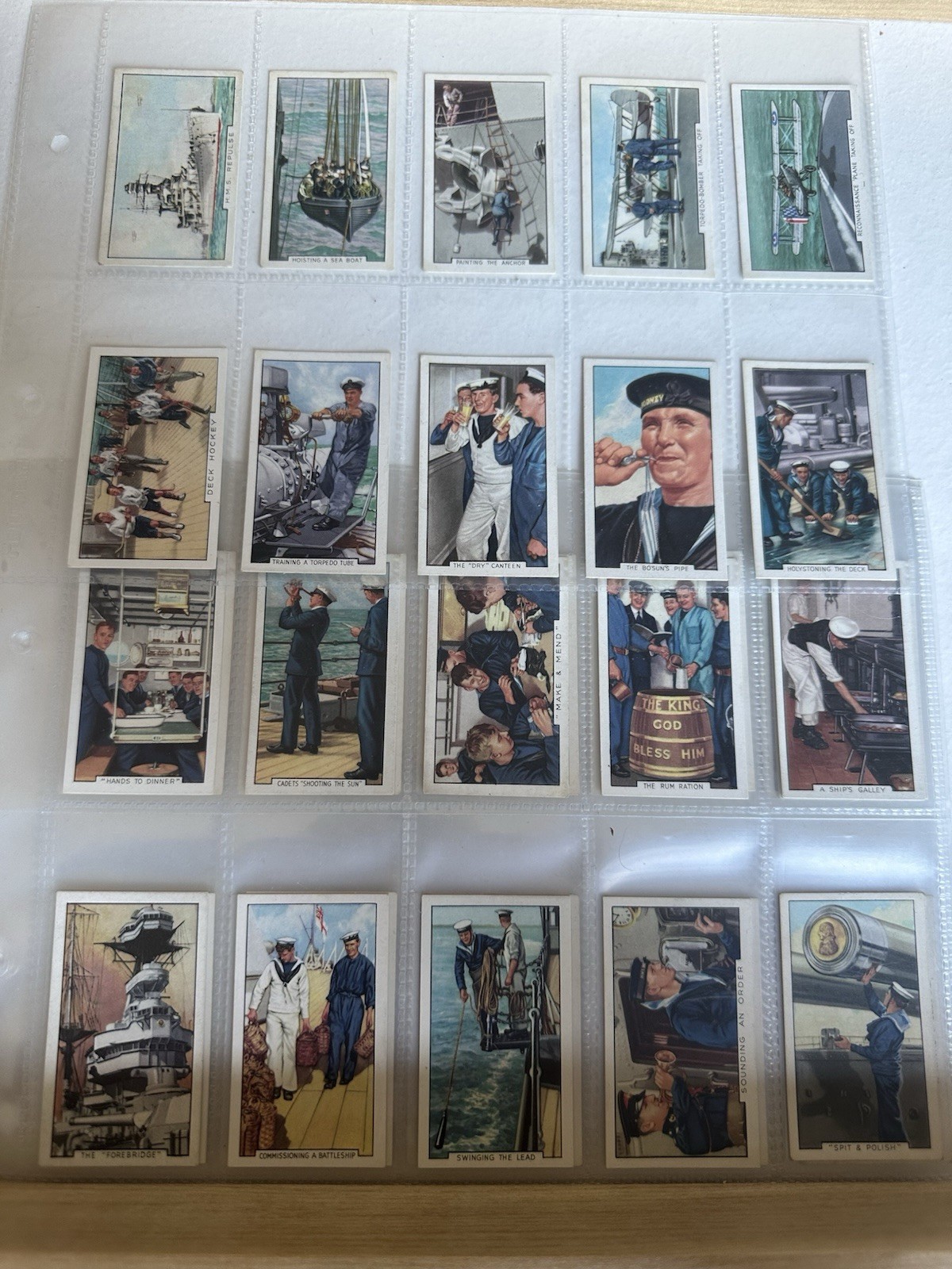 1937 GALLAHER LTD CIGARETTES PARK DRIVE THE NAVY 48 DIFFERENT TOBACCO CARD SET