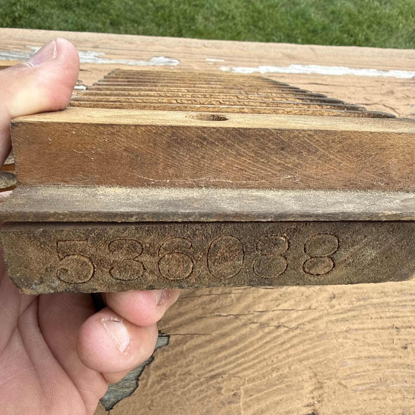 Vintage Wooden Tobacco 10 Cigar Mold Press Tool
