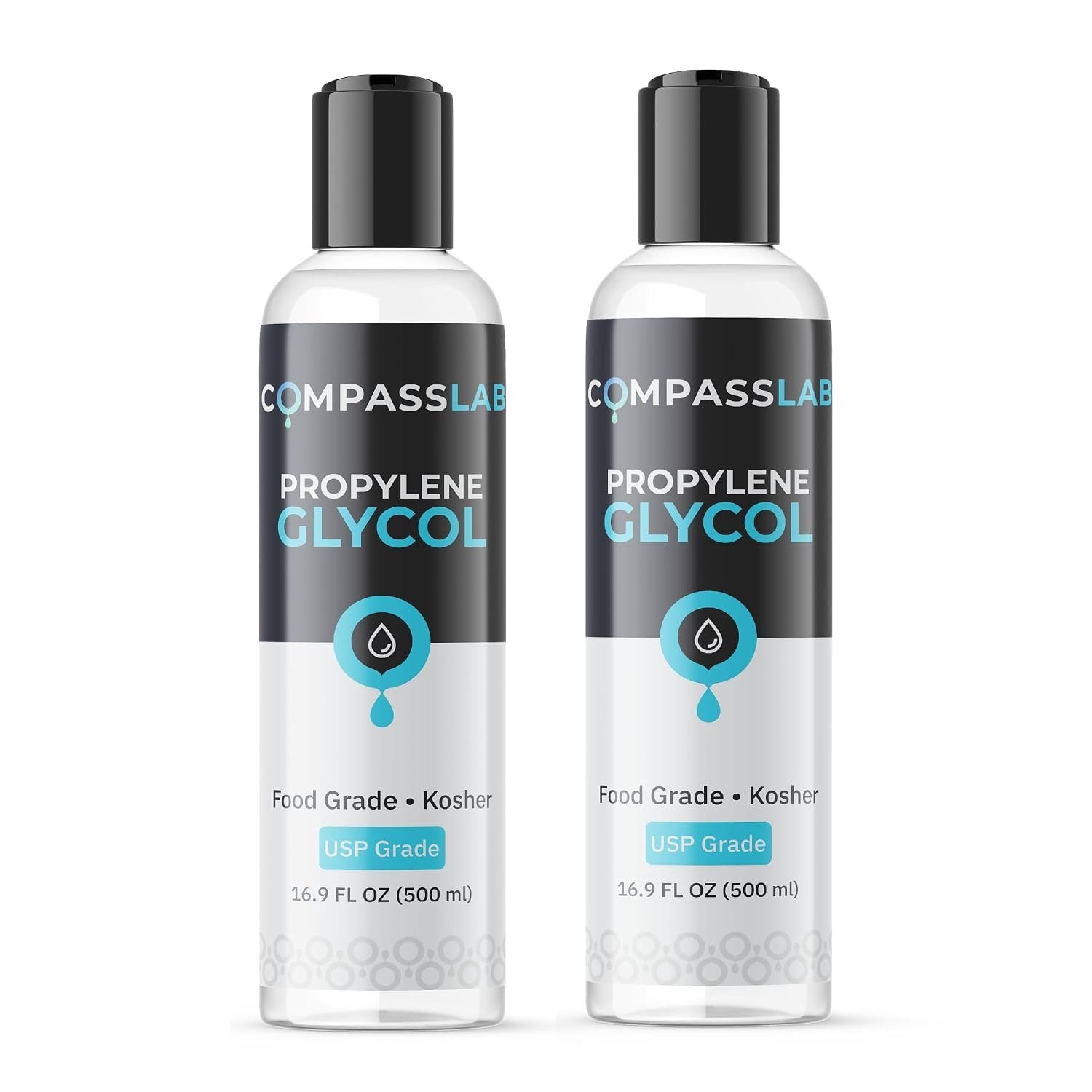 2-Pack Propylene Glycol 16oz USP Kosher PG 99.9% Pure Food Grade PG