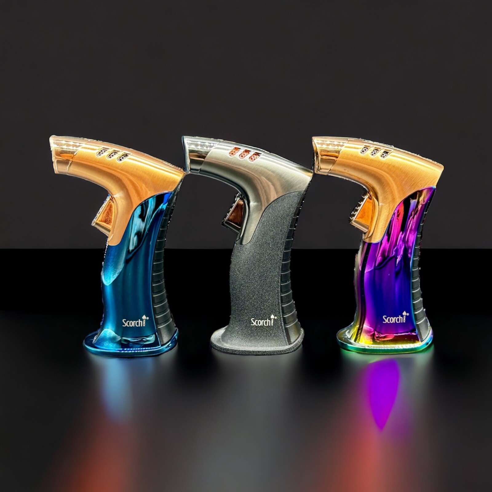 Single Jet Scorch Torch Lighter Full Metal Butane Refillable 61518