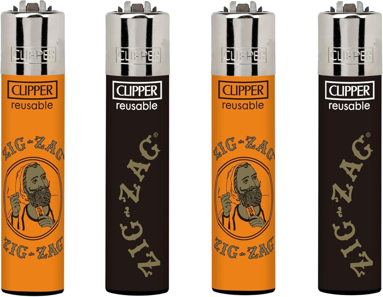 Zig-Zag Unbleached 70mm Pre-Rolled Cones – 24-Pack Box + Zig-Zag Clipper Lighter