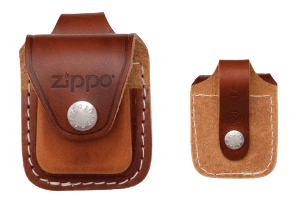 Zippo Karma Boomerang Black Matte & Leather Pouch Gift Box Set