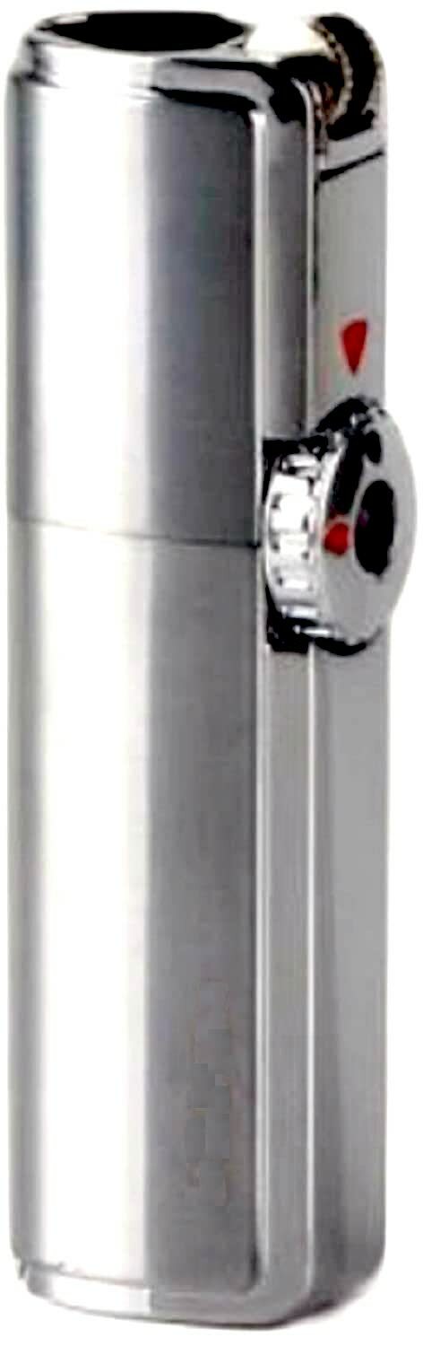 JOBON Retro Flint Ignite Triple Torch Windproof Lighter/Cigar Punch – Silver