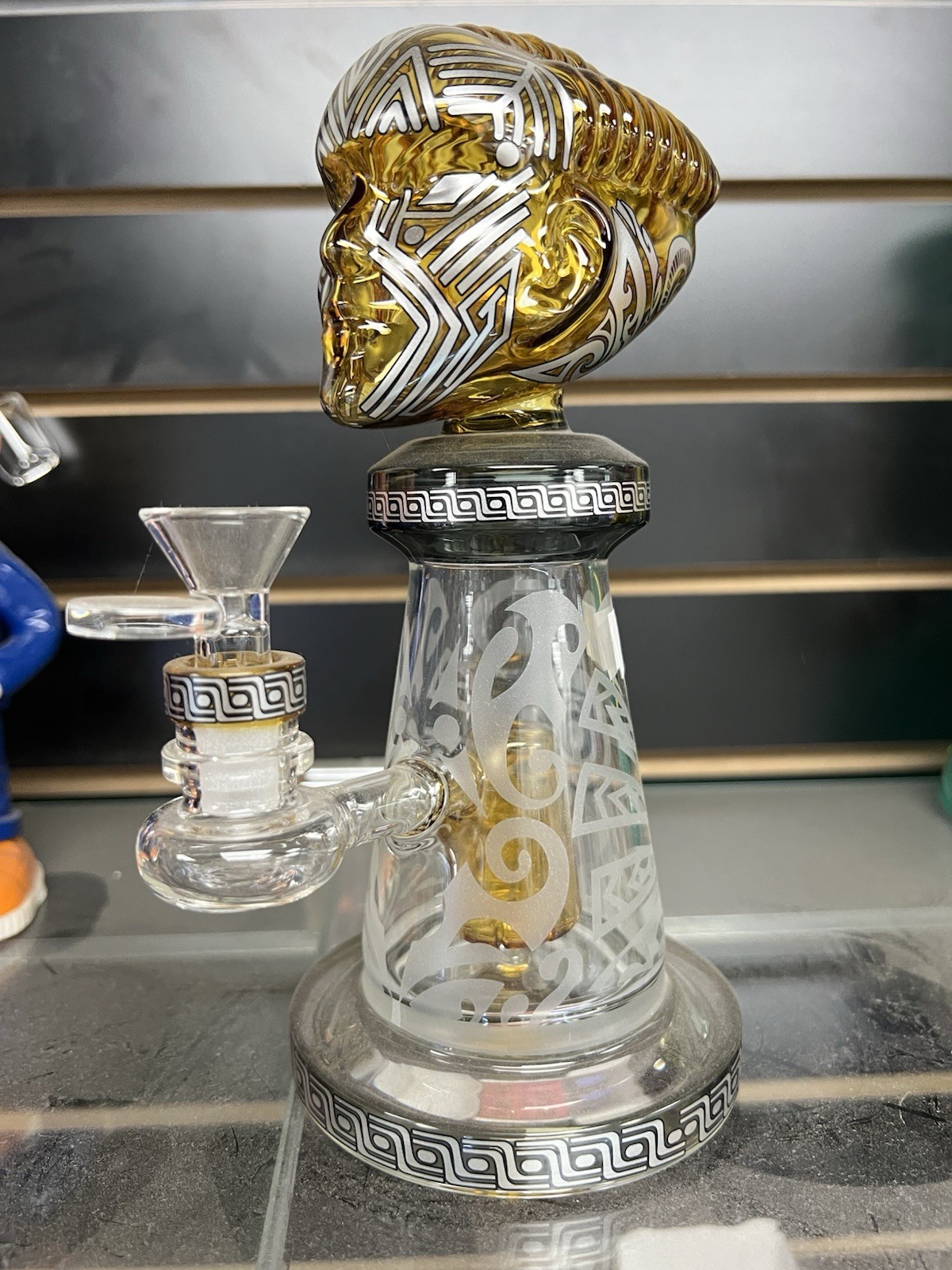Artistic Glass Bong Water Pipe Tobacco Smoking Pipe 14MM Bowl