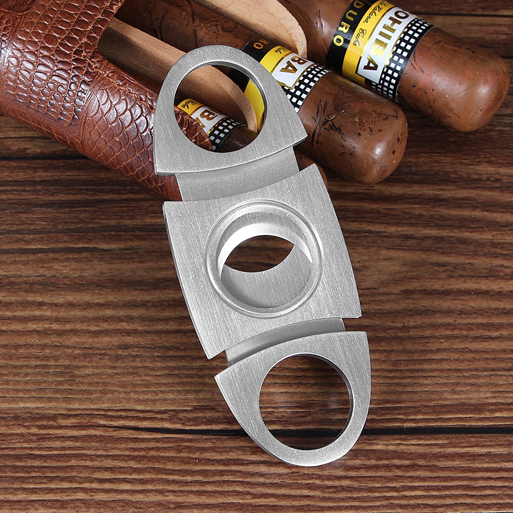 Galiner Ceramic Cigar Ashtray 3 Holder Stainless Steel Cigar Cutter Guillotine