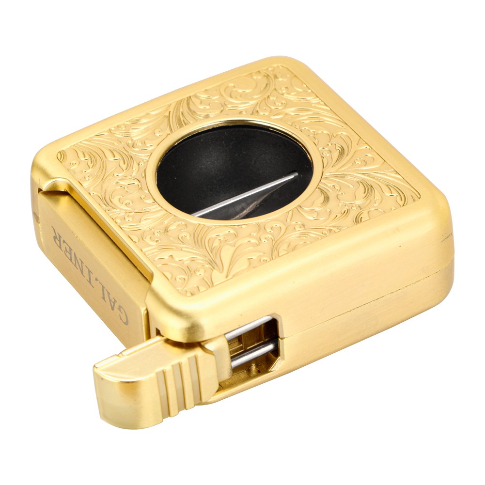 Galiner Cigar Cutter V-Cut Stainless Steel Punch Single Cigar Humidor Tube Case