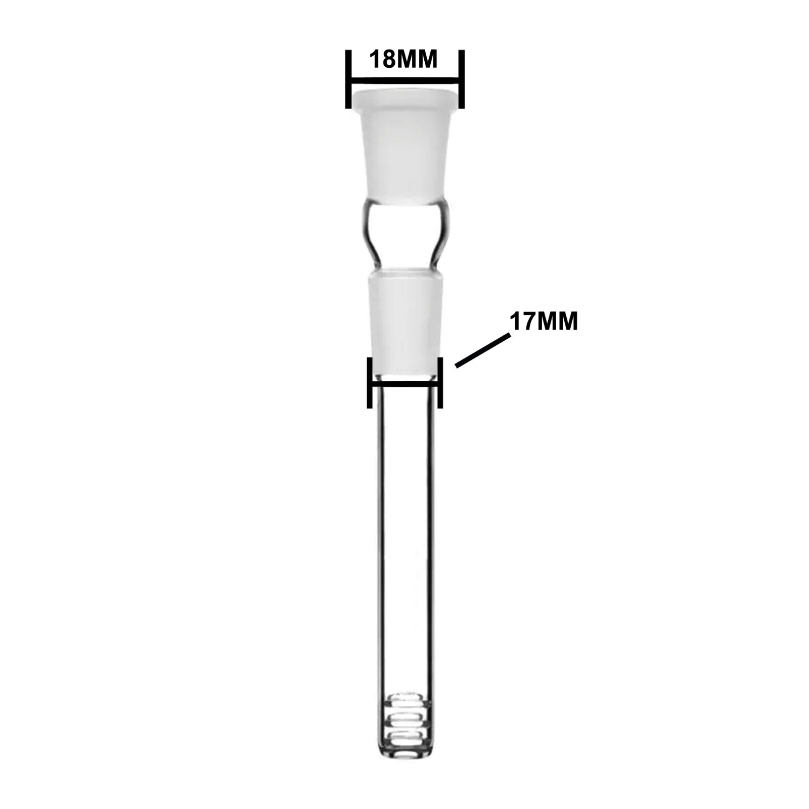 Glass Downstem 3.5″ 18mm x 14mm Hookah Water Pipe Down Stem Hookah