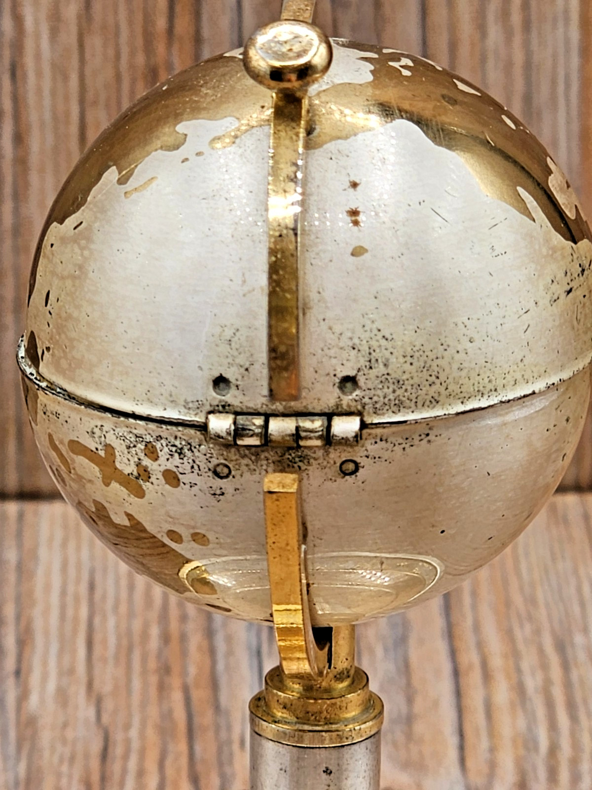 Vintage Globe Lighter by Windmill Spinning Music Box Freestanding made in Japan