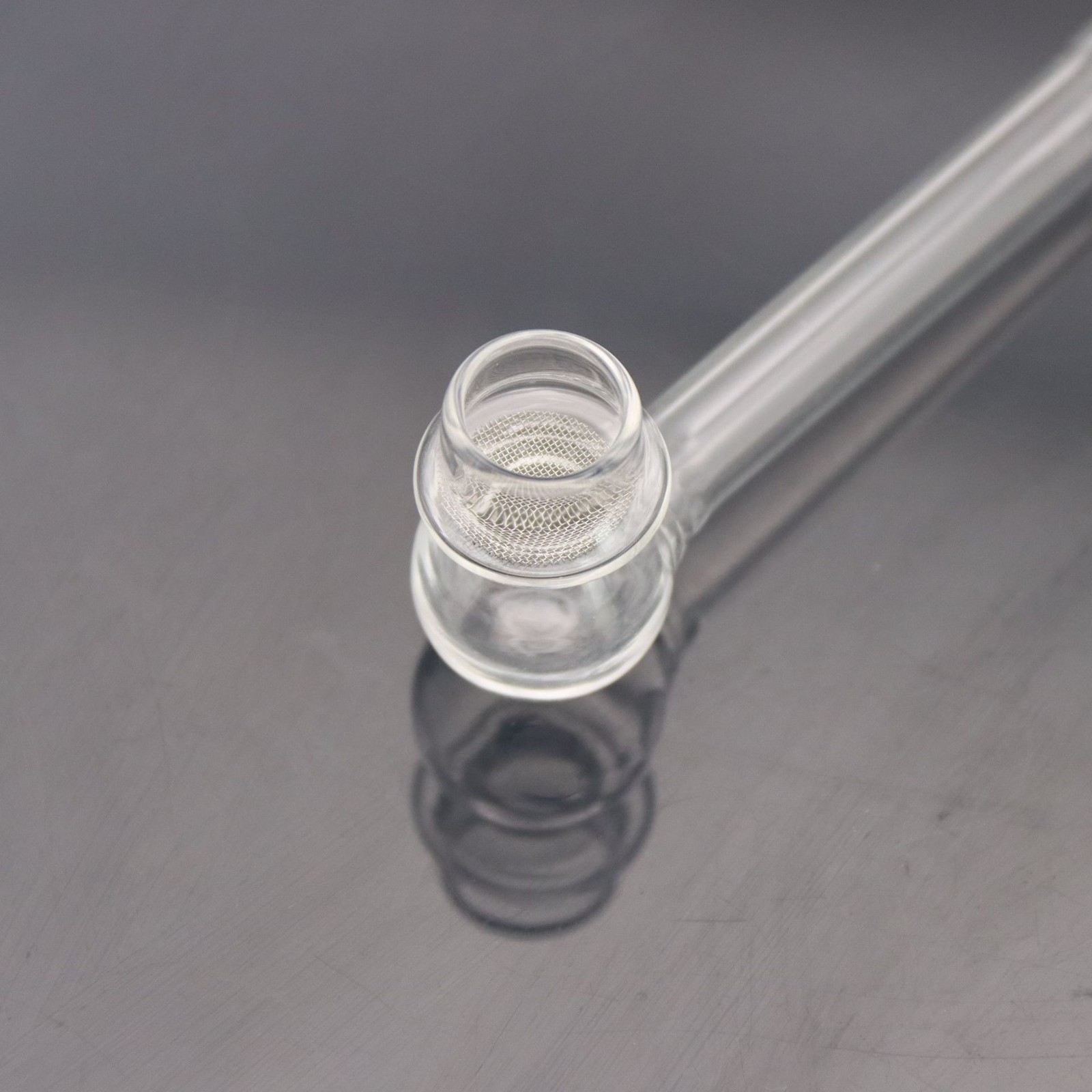 2 PCS 100mm Glass Cigarette Pipe Reusable Hitter Herb Smoking Tube Pipes Filter