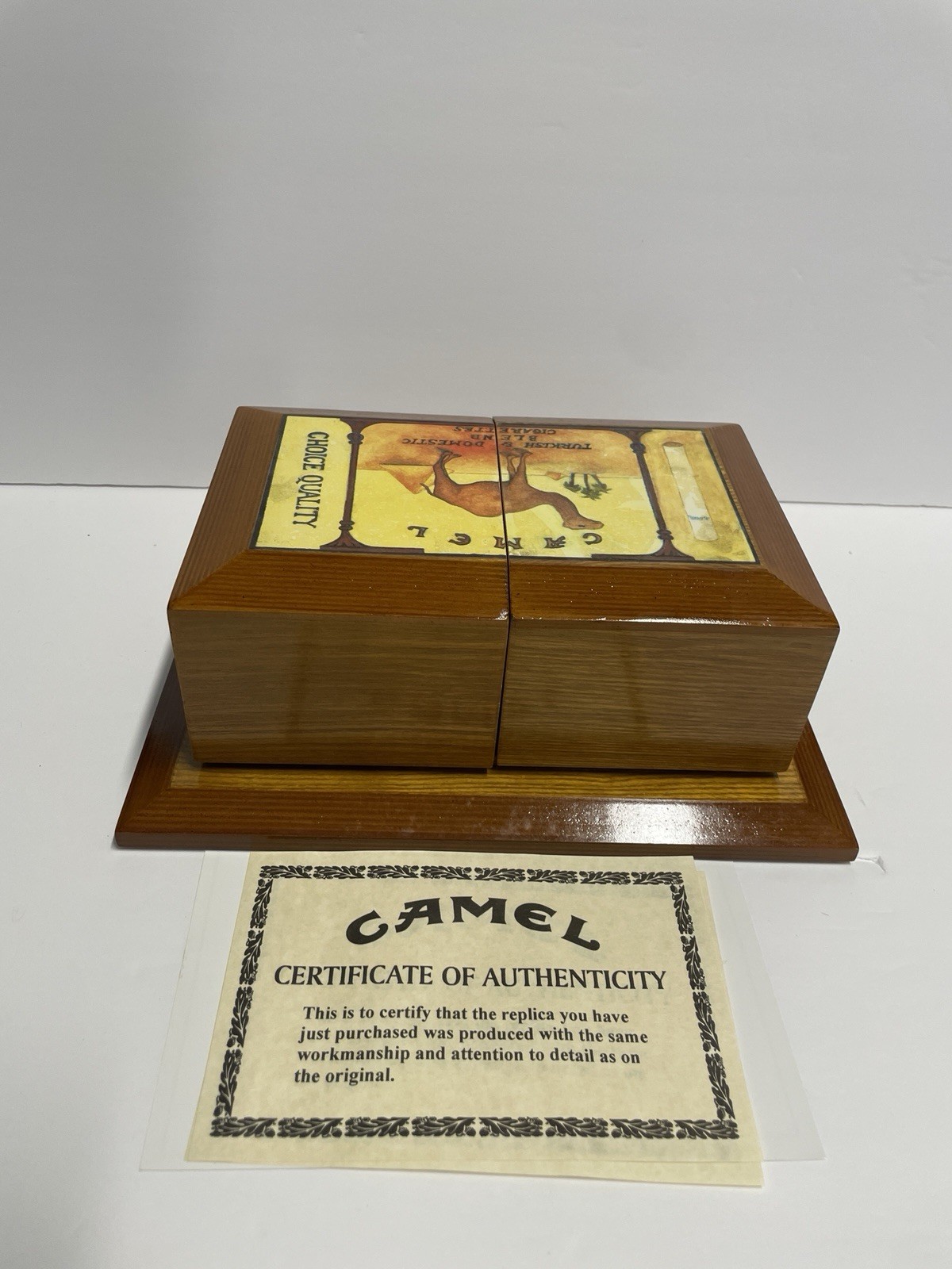 Camel Cigarette branded wooden Jewerly Box