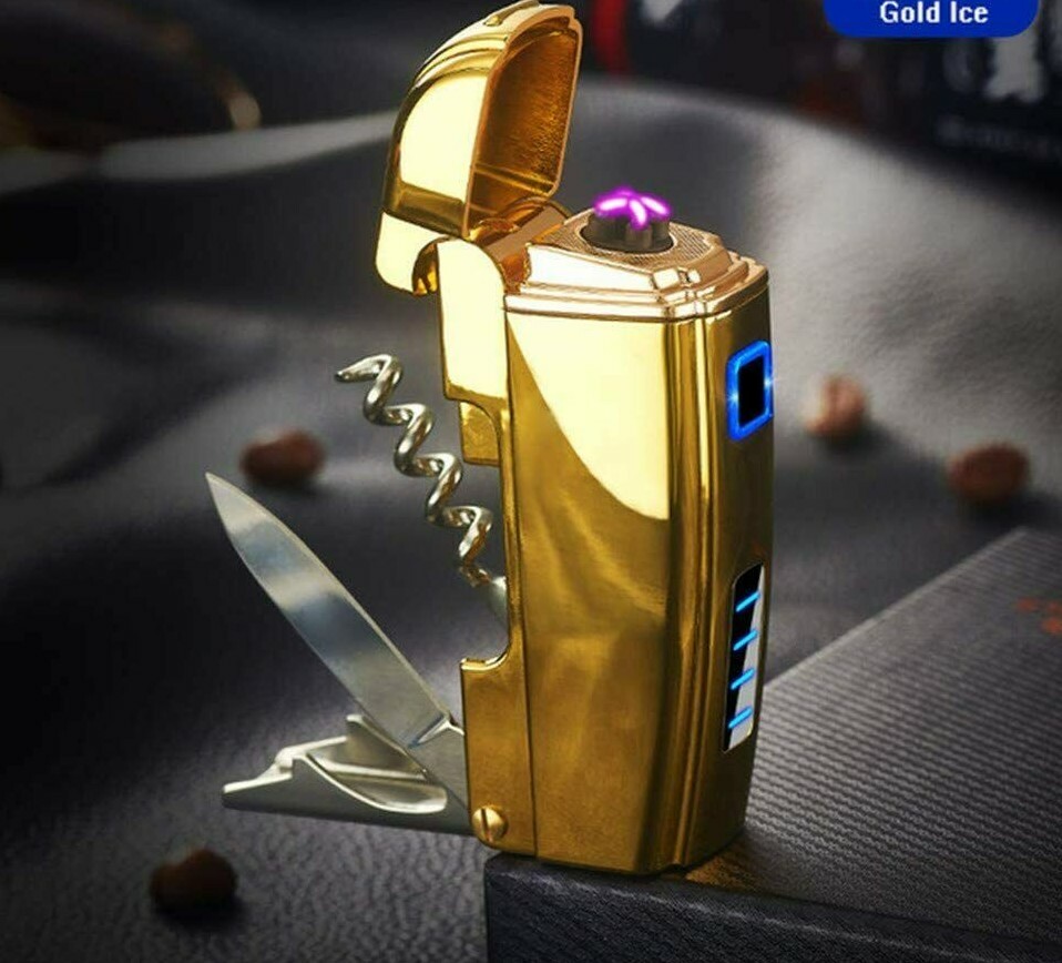 Dual Arc Plasma Electric Lighter USB Rechargeable, multi function,outdoor new