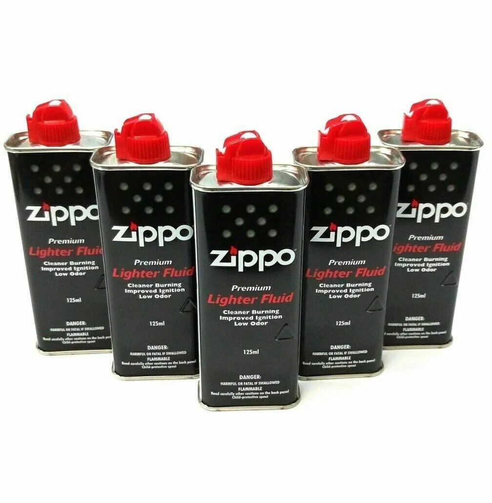 Genuine Original Zippo Premium Lighter Fuel Fluid Refill or 1 Wick or 6 Flints