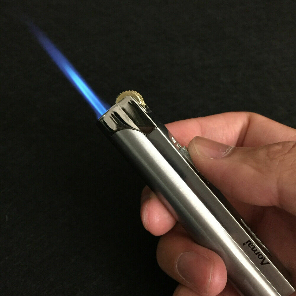 5/Pack AOMAI Butane Torch Lighters Lockable Flame Portable Flint Lighter