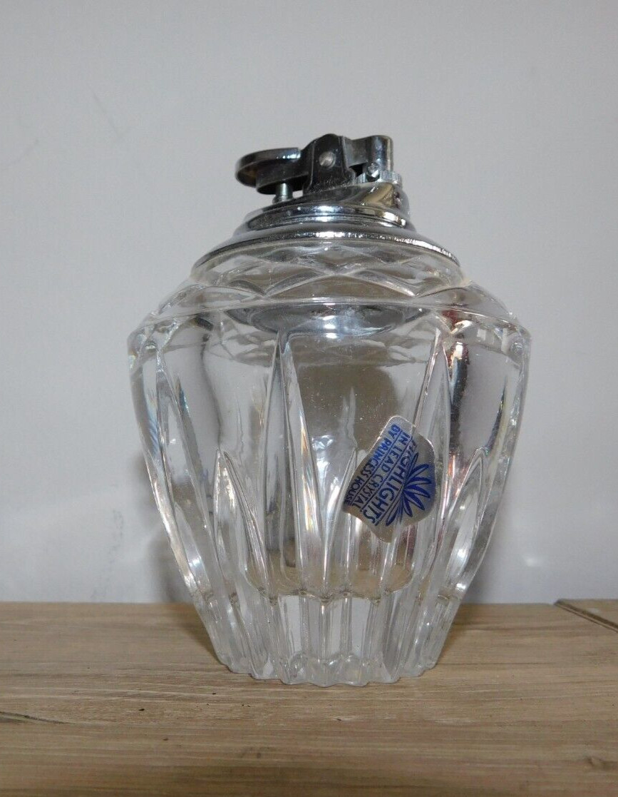 Vintage Highlights In Lead Crystal By Princess House Table Cigarette Lighter