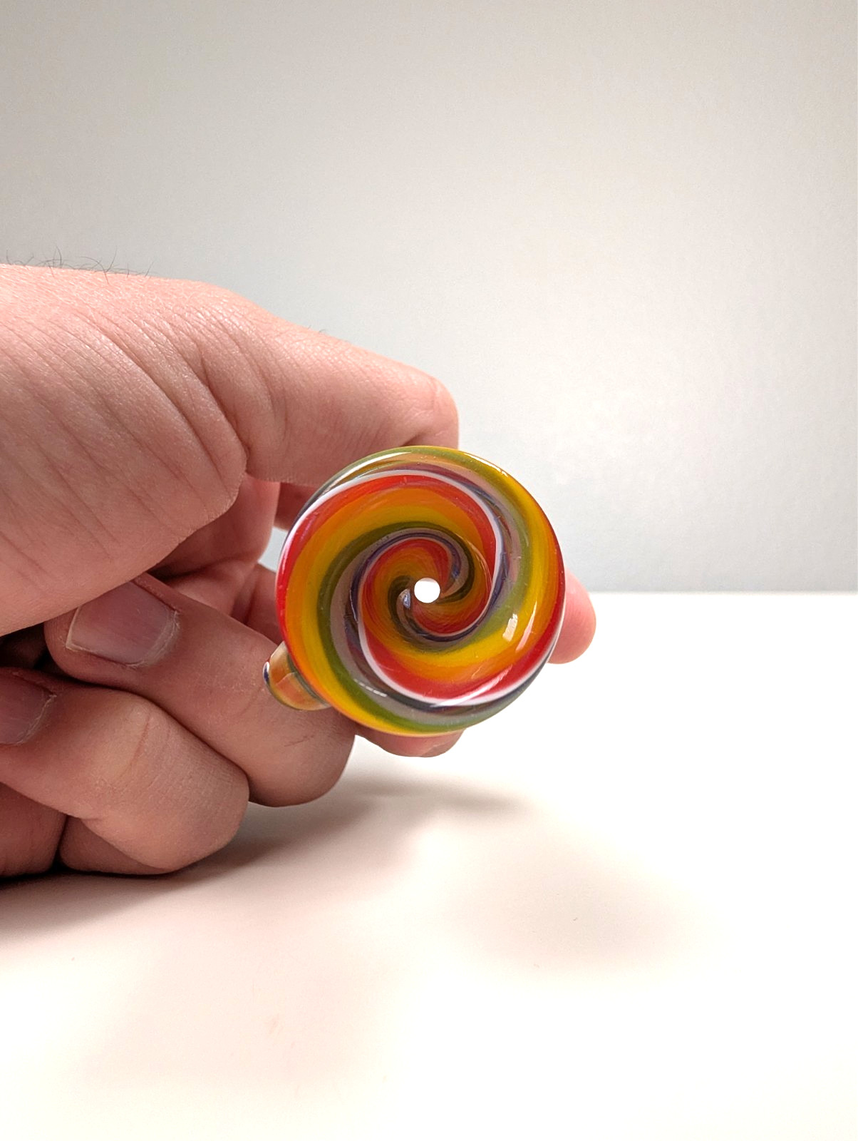14mm Rainbow Colored Candy Twisted Premium Quality Glass Bowl Slide Bong Pipe