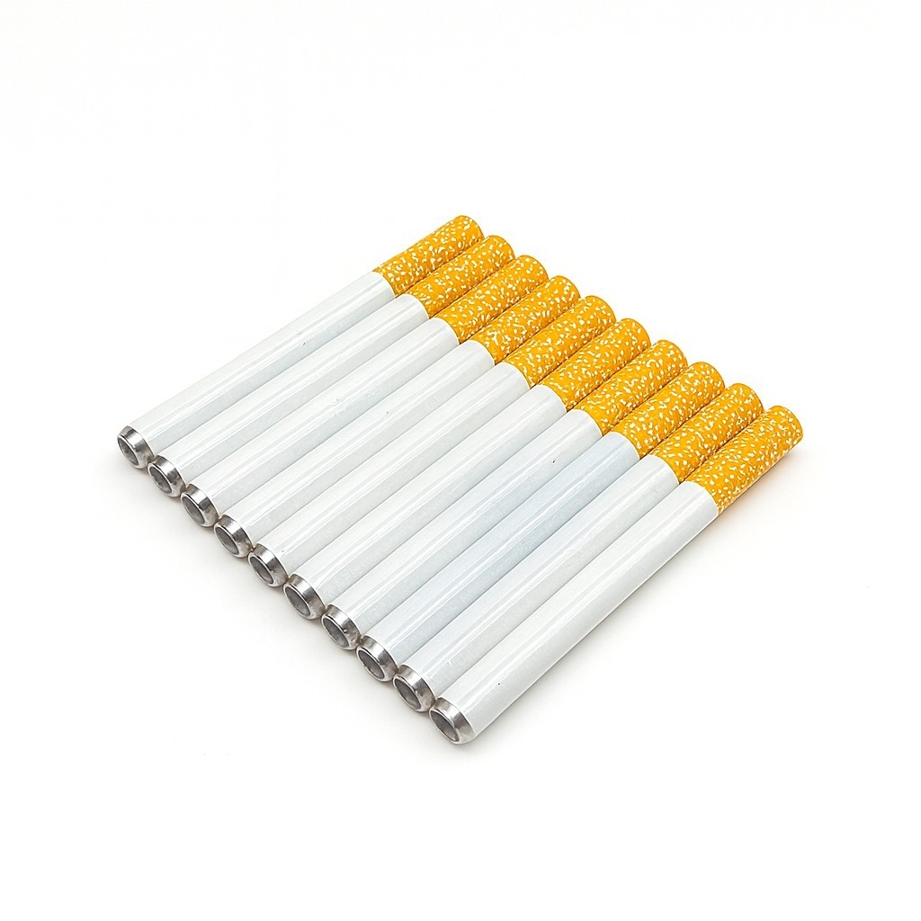 10x Metal One Hitter Dugout Pipe Cigarette Bat Large 78mm / 3.07″ Free Shipping!