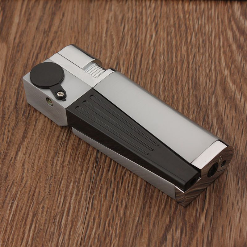 Encendedor Portable Creative Foldable Metal Smoking Lighter Pipe Combination