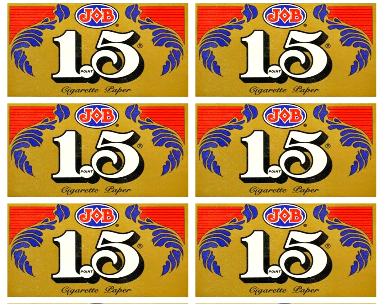 6x JOB Gold 1 1/2 1.5 Rolling Papers *Great Prices* *USA SHIPPING INCLUDED*!