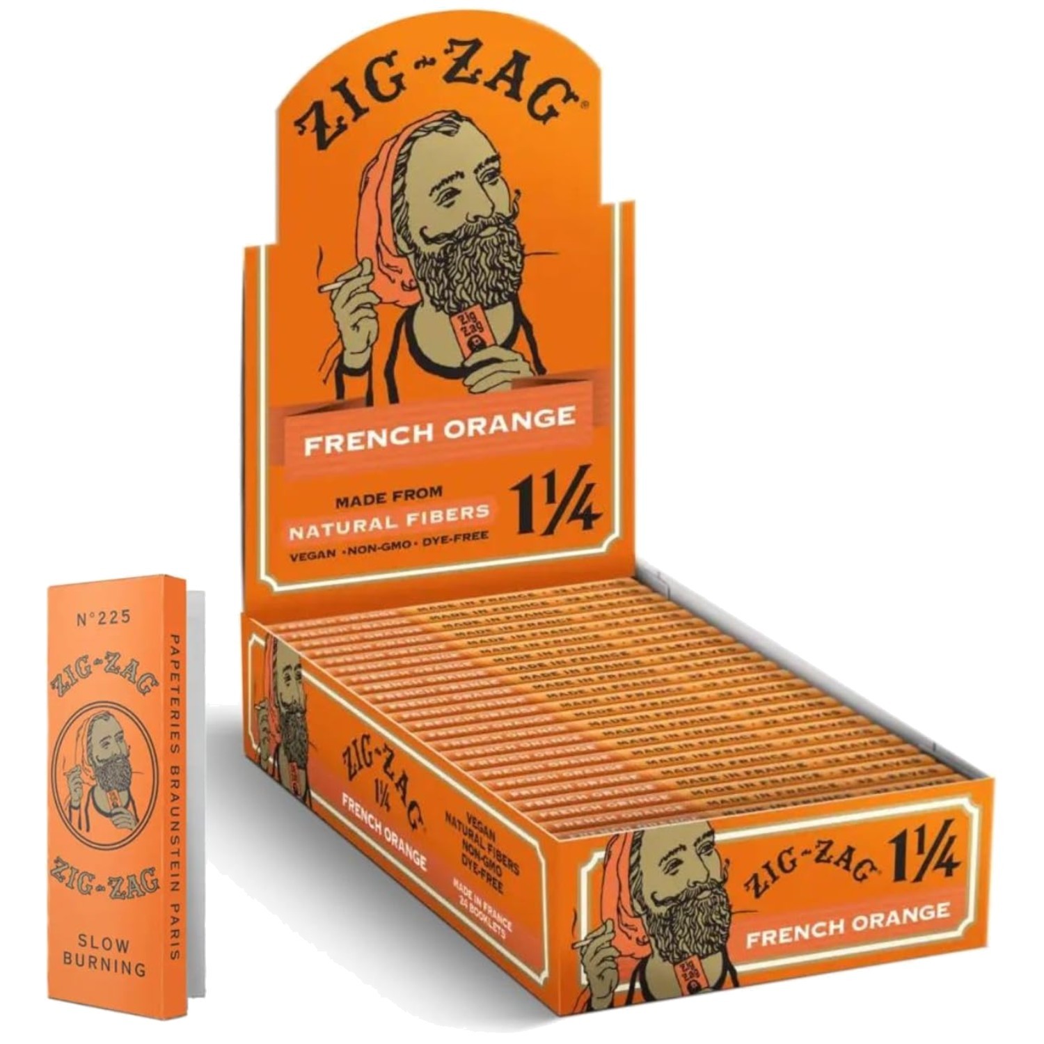 Slow Burning 78mm French Orange Rolling Papers – 768 Count