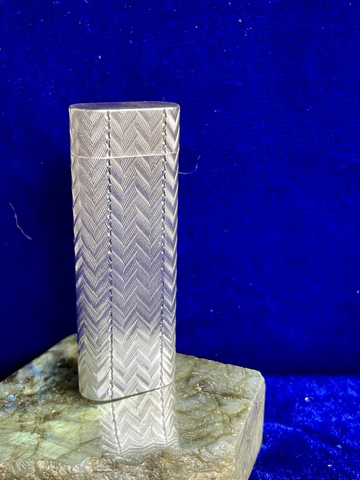 Cartier Lighter Vintage Silver Oval Very Good Condition Works Year Warranty