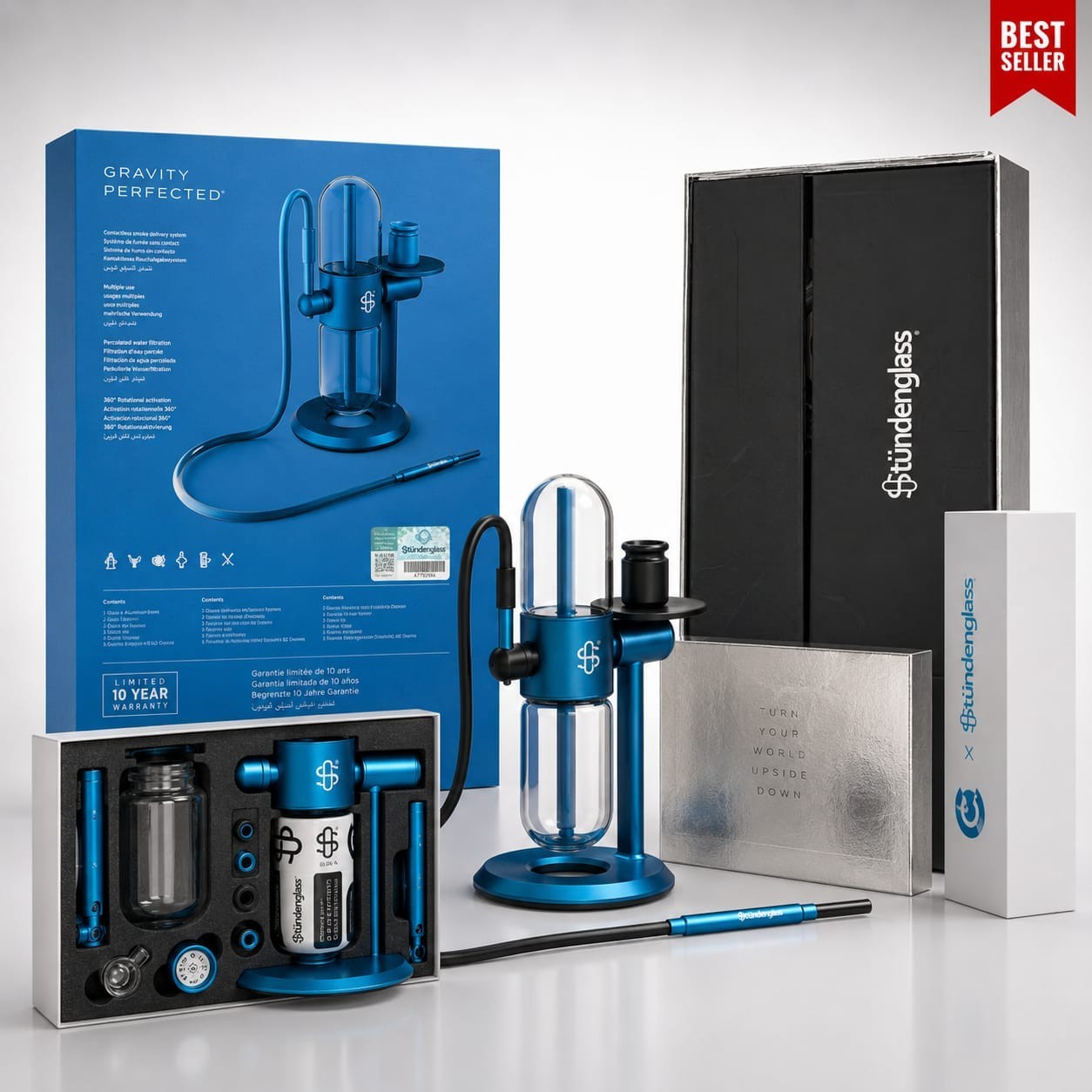 Stündenglass x Cookies Gravity Infuser – Brand New Authentic Hookah Set