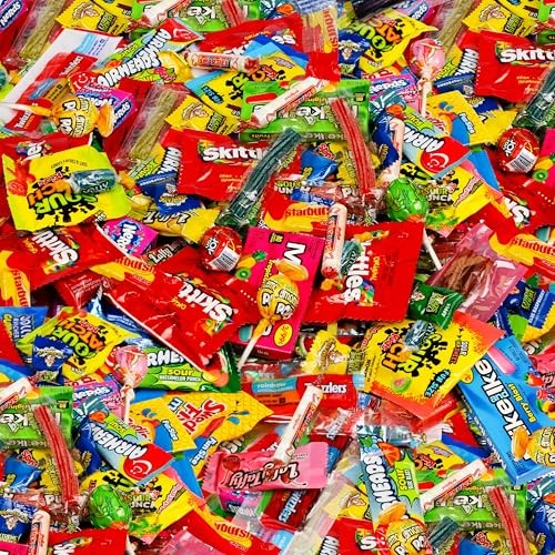 Bulk Candy Variety Pack 5 LB, Individually Wrapped Assorted Chewy & Hard 5LBS