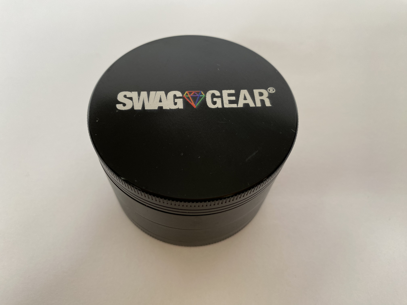 Swag Gear 4-Piece 2.5in Spice Herb Grinder Metal Herb/Spice Grinder Black