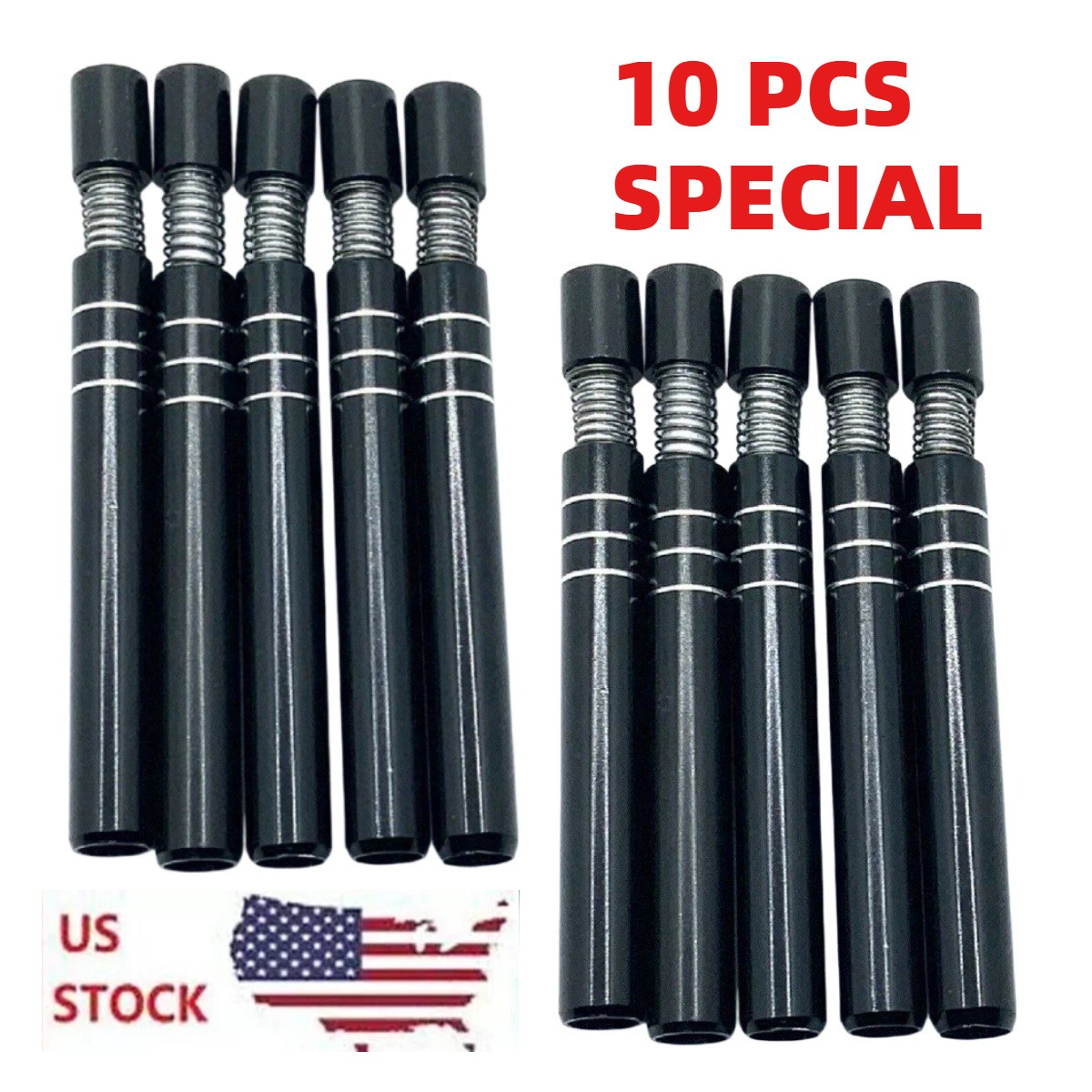 10X Self Cleaning One Hitter Metal Bat Tobacco Smoking Dugout Pipe SAME DAY SHIP