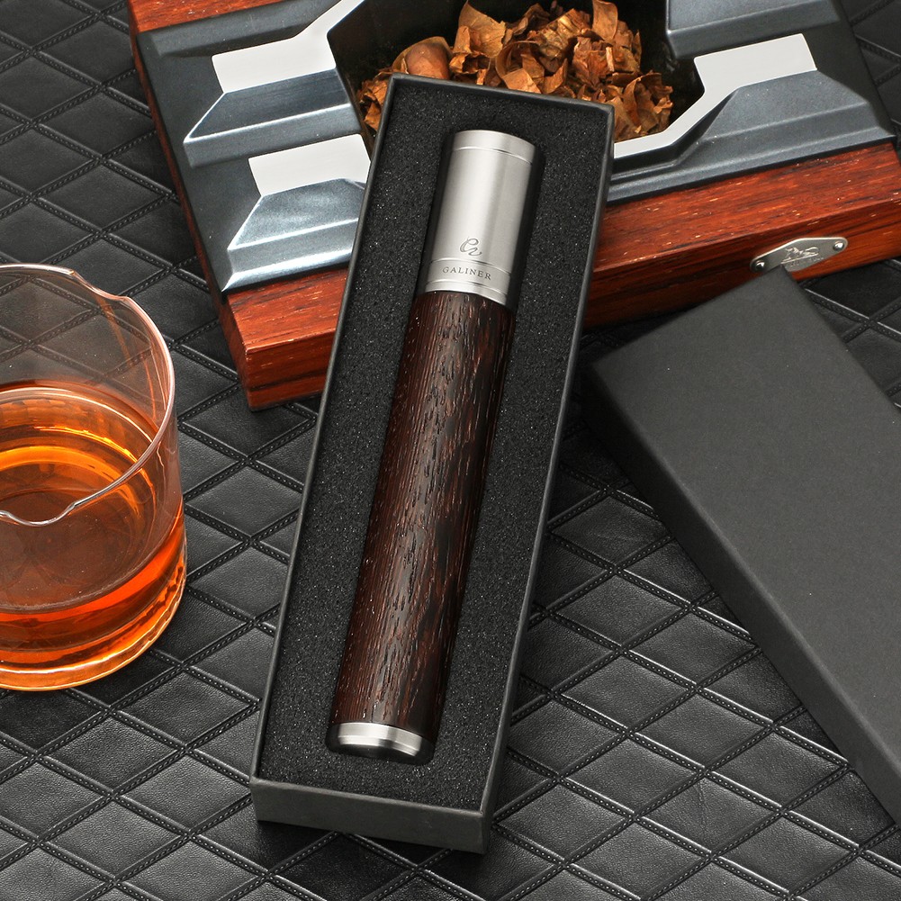 Galiner Single Cigar Tube Portable Cigar Case Humidor Travel Cigars Holder Box