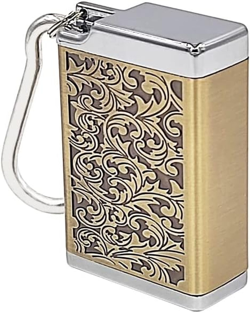 Metal Portable Ashtray with Lid,Outdoor Pocket Ashtray for Cigarettes,Cute Trave