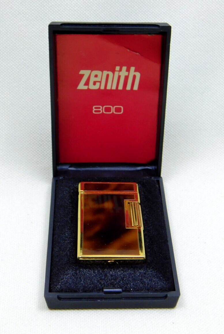 Vintage Zenith No 800 Faux Tortoiseshell Lighter IOB